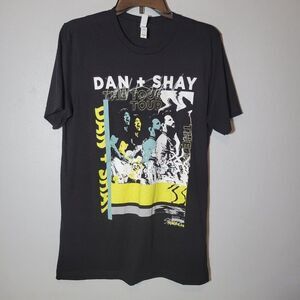 Dan + Shay Concert Tshirt  The Tour Spring 2019 Black Size Medium Short Sleeve